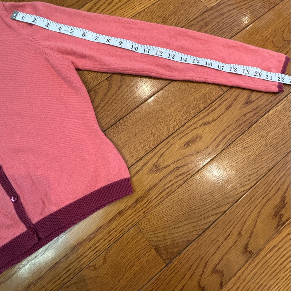 Vintage Y2K Whistles Silk Cashmere Heart Cardigan - Picture 10 of 12